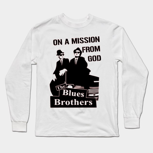 Jake and Elwood The Blues Brothers Long Sleeve T-Shirt by OtakuPapercraft